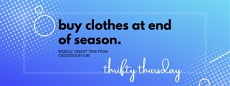Buy Clothes at End of Season